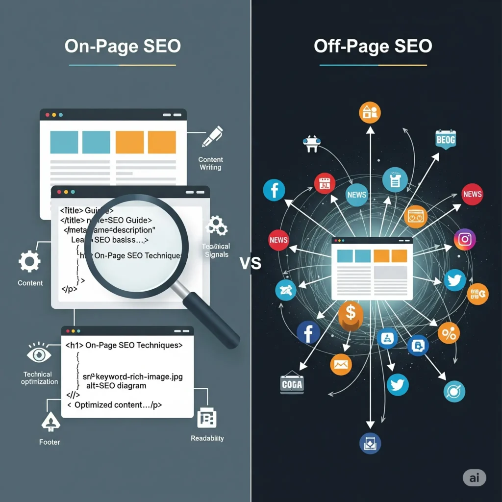 On-Page SEO vs Off-Page SEO